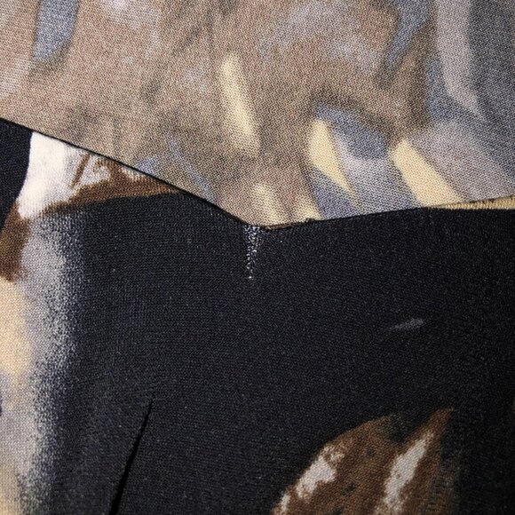 y2k trashy abstract printed square sweetheart neckline babydoll top - Picture 6 of 6